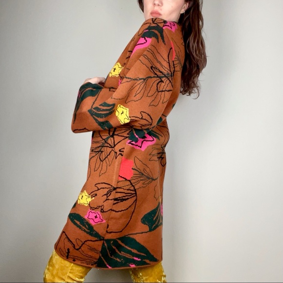 Bel Kazan BNWOT Duster Cardigan in Iris Print - Picture 2 of 4